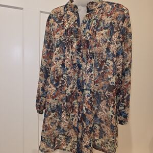 Chadwicks Multicolor Floral Tunic Top
